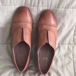 Camel Brown leather loafer slip on shoes